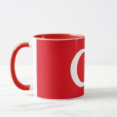 Schwarze Combo-Tasse mit türkischer Flagge Tasse (Links)