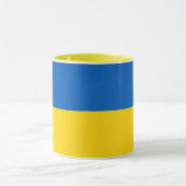 Schwarze Combo-Tasse mit ukrainischer Flagge Tasse (Zentrum)