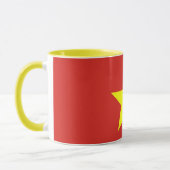 Schwarze Combo-Tasse mit vietnamesischer Flagge Tasse (Links)