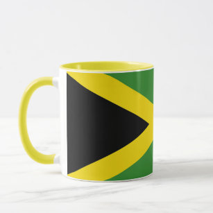 Schwarze Combo-Tasse unter der Flagge Jamaikas Tasse