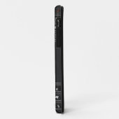 Schwarze Computer-Tastatur-Kasten-Abdeckung Case-Mate iPhone Hülle (Hinten/Links)