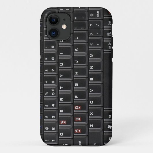 Schwarze Computer-Tastatur-Kasten-Abdeckung Case-Mate iPhone Hülle (Rückseite)