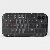 Schwarze Computer-Tastatur-Kasten-Abdeckung Case-Mate iPhone Hülle (Rückseite (Horizontal))