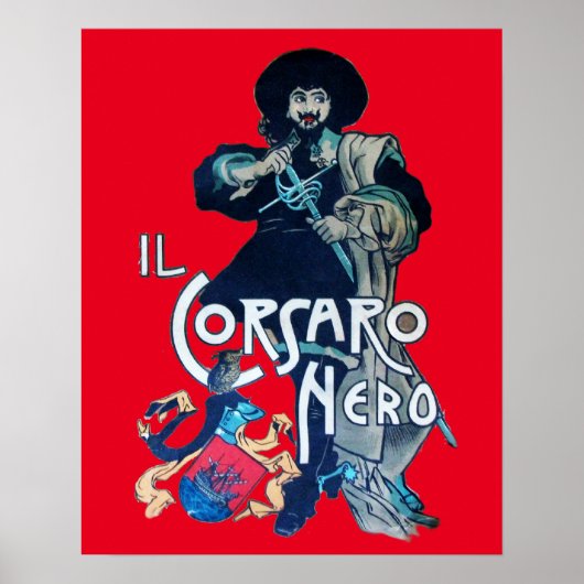 SCHWARZE CORSAIR rot Poster (Vorne)