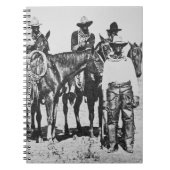 Schwarze Cowboys bei Bonham, Texas, c.1890 (b/w Notizblock (Vorderseite)