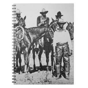 Schwarze Cowboys bei Bonham, Texas, c.1890 (b/w Notizblock
