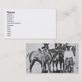 Schwarze Cowboys bei Bonham, Texas, c.1890 (b/w Visitenkarte (Vorne/Hinten)