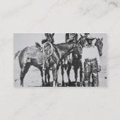 Schwarze Cowboys bei Bonham, Texas, c.1890 (b/w Visitenkarte (Rückseite)