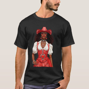 Schwarze Cowgirl Melanin T-Shirt