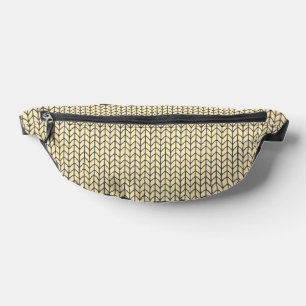 SCHWARZE CREAM STRICKENDE Bauchtasche
