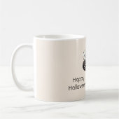 Schwarze Creme Halloween-Balloons Kaffeetasse (Links)