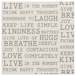 Schwarze Creme-Inspiration Stoff