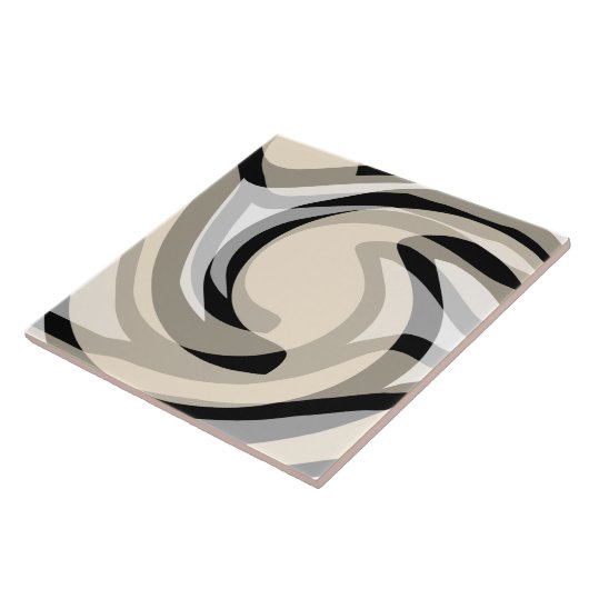 Schwarze Creme und Grau Fliese (Seite)