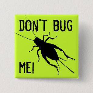 Schwarze Cricket Button