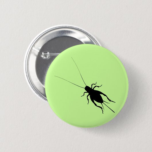 Schwarze Cricket Button (Vorne & Hinten)