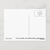 Schwarze Cricket Postkarte (Rückseite)