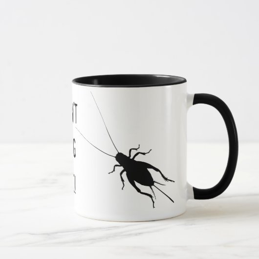 Schwarze Cricket Tasse (Rechts)
