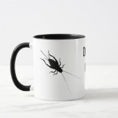Schwarze Cricket Tasse (Links)