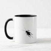 Schwarze Cricket Tasse (Links)
