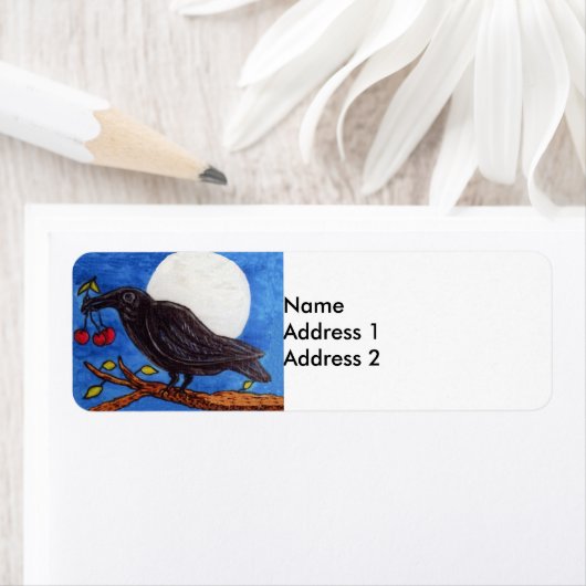 Schwarze Crow Cherries Moonlight (Insitu)