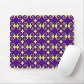 Schwarze Curly Diamond Muster Mousepad (Mit Mouse)