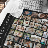 Schwarze Custom 54 Fotocollage Fleecedecke
