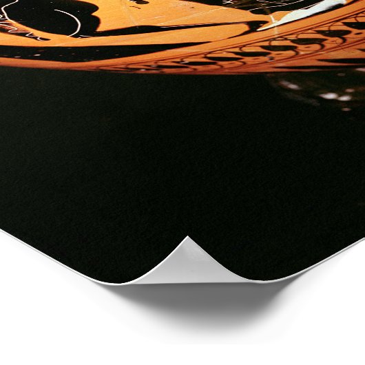 Schwarze Dachvase Poster (Ecke)