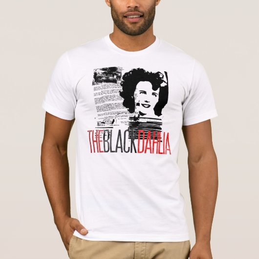 Schwarze Dahlie T-Shirt (Vorderseite)