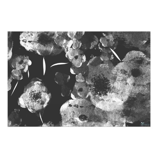 SCHWARZE DAHLIEN FOTODRUCK (Vorne)