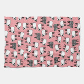 Schwarze Damast Handtuch (Horizontal)