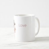 Schwarze Dame Rosa Kleid Baby Kaffeetasse (VorderseiteRechts)
