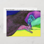 Schwarze Decke 2 Postkarte (Vorne/Hinten)