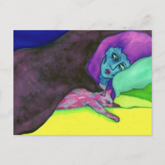 Schwarze Decke 2 Postkarte