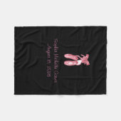 Schwarze Decke mit Ballettschuhen (Vorderseite (Horizontal))