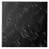 Schwarze dekorative Keramik Tile Fliese (Vorderseite)
