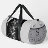 Schwarze dekorative personalisierte  duffle bag (Rechte Ecke)