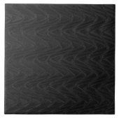 Schwarze dekorative Wavy Keramik Tile Fliese (Vorderseite)