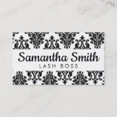 Schwarze Demask Wimperntusche oder Visitenkarte (Rückseite)