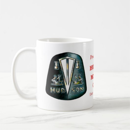 Schwarze der Hudson-Emblem-Tasse Kaffeetasse (Links)