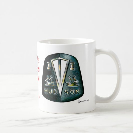 Schwarze der Hudson-Emblem-Tasse Kaffeetasse (Rechts)