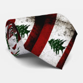 Schwarze der Schmutz-Libanon-Flagge Krawatte (Gerollt)
