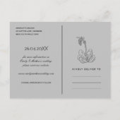 SCHWARZE DESERT CACTI ERFOLGREICHE SKETTE SAVE THE ANKÜNDIGUNGSPOSTKARTE (Rückseite)