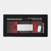 Schwarze Desktop-Matte Dunkel Schreibtischunterlage (Tastatur & Maus)