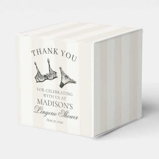 Schwarze Desserts für den Junggesellinnen-Abschied Geschenkschachtel (Vorderseite)