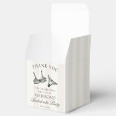 Schwarze Desserts zum Junggesellinnenabschied und  Geschenkschachtel (Geöffnet)