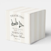 Schwarze Dessous Junggesellinnen-Abschied Bridal S Geschenkschachtel (Rückseite)