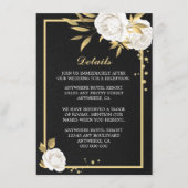 Schwarze Details aus weißem Gold Begleitkarte (Vorderseite)