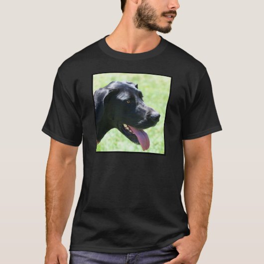 Schwarze Deutsche Dogge T-Shirt (Vorderseite)