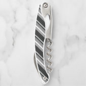 Schwarze Diagonalstreifen Kellnermesser (Rückseite)