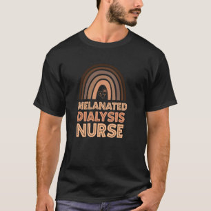 Schwarze Dialyse-Krankenschwester melanierte Niere T-Shirt